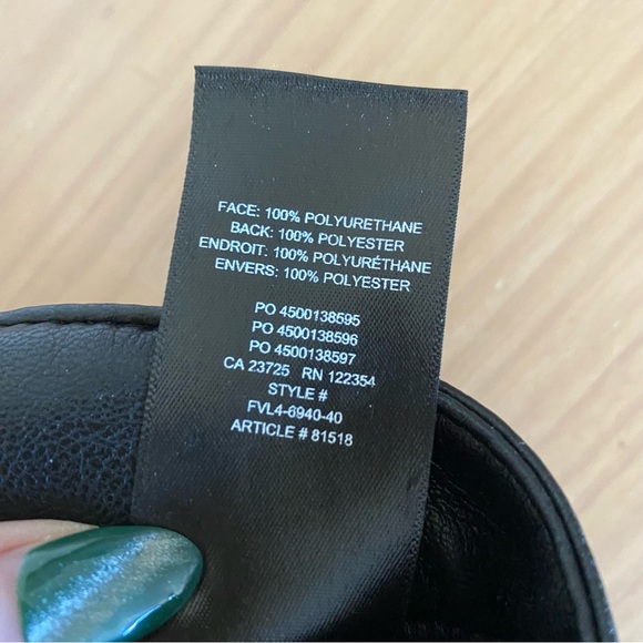 Aritzia wilfred melina faux leather pants black - Picture 8 of 12